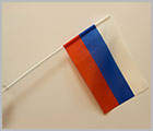 Флаг РФ на трубочке